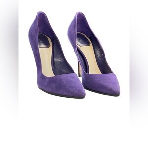 Dior Purple suede Cherie Pointed Toe Pumps